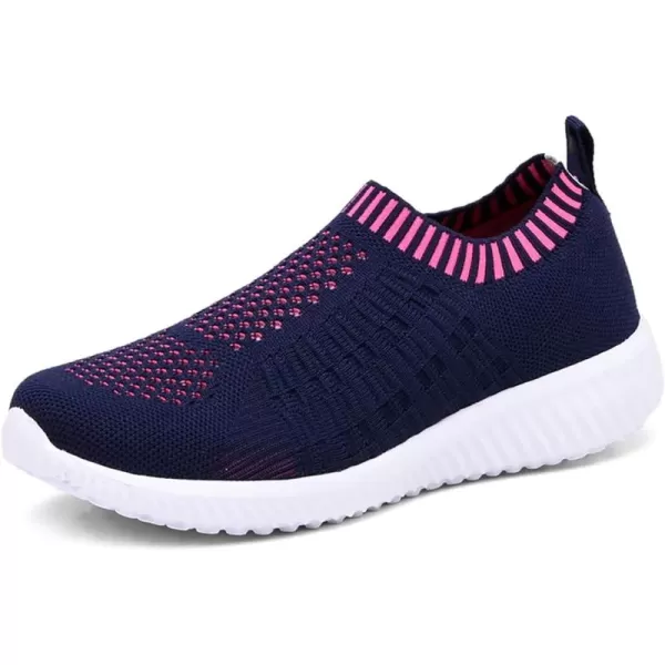 TIOSEBON Women's Athletic Walking Shoes Slip on Casual Mesh Soft Breathabale Sneakers
