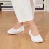imageTIOSEBON Womens SlipOn Loafer Flat Foam Mesh Comfortable Walking Shoes 23826 All White 7 US