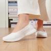 imageTIOSEBON Womens SlipOn Loafer Flat Foam Mesh Comfortable Walking Shoes 23826 All White 7 US