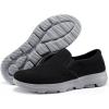 imageTIOSEBON Mens Mesh Slip On Walking Shoes LoafersWork Drving Tennis ShoesABlackgray