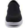 imageTIOSEBON Mens Mesh Slip On Walking Shoes LoafersWork Drving Tennis ShoesABlackgray