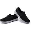 imageTIOSEBON Mens Mesh Slip On Walking Shoes LoafersWork Drving Tennis ShoesABlackgray
