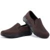 imageTIOSEBON Mens Mesh Slip On Walking Shoes LoafersWork Drving Tennis ShoesABrownblack