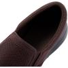 imageTIOSEBON Mens Mesh Slip On Walking Shoes LoafersWork Drving Tennis ShoesABrownblack