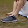 imageTIOSEBON Mens Mesh Slip On Walking Shoes LoafersWork Drving Tennis ShoesADeep Gray