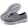 imageTIOSEBON Mens Mesh Slip On Walking Shoes LoafersWork Drving Tennis ShoesADeep Graygray