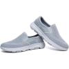 imageTIOSEBON Mens Mesh Slip On Walking Shoes LoafersWork Drving Tennis ShoesAGray