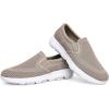 imageTIOSEBON Mens Mesh Slip On Walking Shoes LoafersWork Drving Tennis ShoesAKhaki