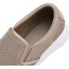 imageTIOSEBON Mens Mesh Slip On Walking Shoes LoafersWork Drving Tennis ShoesAKhaki
