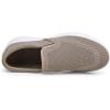 imageTIOSEBON Mens Mesh Slip On Walking Shoes LoafersWork Drving Tennis ShoesAKhaki