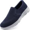 imageTIOSEBON Mens Mesh Slip On Walking Shoes LoafersWork Drving Tennis ShoesANavygray