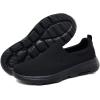 imageTIOSEBON Mens Mesh Slip On Walking Shoes LoafersWork Drving Tennis ShoesBAll Black
