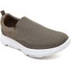 imageTIOSEBON Mens Mesh Slip On Walking Shoes LoafersWork Drving Tennis ShoesBKhaki