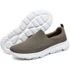 imageTIOSEBON Mens Mesh Slip On Walking Shoes LoafersWork Drving Tennis ShoesBKhaki