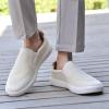 imageTIOSEBON Mens Memory Foam Mesh Walking Shoes Arch Support Comfort Slipon LoaferBeige