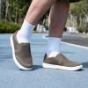 imageTIOSEBON Mens Memory Foam Mesh Walking Shoes Arch Support Comfort Slipon LoaferKhakigreen