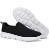 imageTIOSEBON Mens Mesh Slip On Walking Shoes LoafersWork Drving Tennis ShoesBBlack