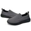 imageTIOSEBON Mens Mesh Slip On Walking Shoes LoafersWork Drving Tennis ShoesBDeep Grayblack