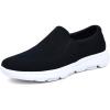 imageTIOSEBON Mens Mesh Slip On Walking Shoes LoafersWork Drving Tennis ShoesABlack