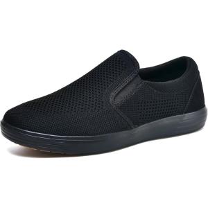 image:imageTIOSEBON Mens Mesh Slip on Walking ShoesComfortable Drving Loafer Fashion SneakerAAll Black