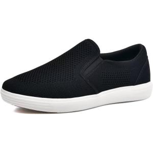 image:imageTIOSEBON Mens Mesh Slip on Walking ShoesComfortable Drving Loafer Fashion SneakerABlack