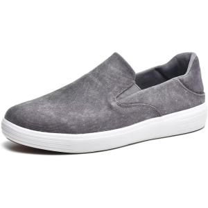 image:imageTIOSEBON Mens Mesh Slip on Walking ShoesComfortable Drving Loafer Fashion SneakerCGray