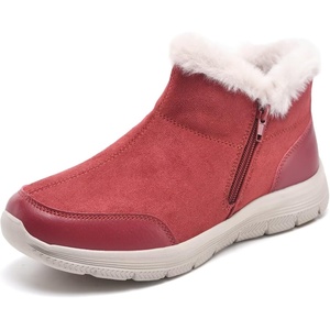 image:imageTIOSEBON Womens Winter Ankle Fur Lined Boots AntiSlip On Resistant Booties Shoes
