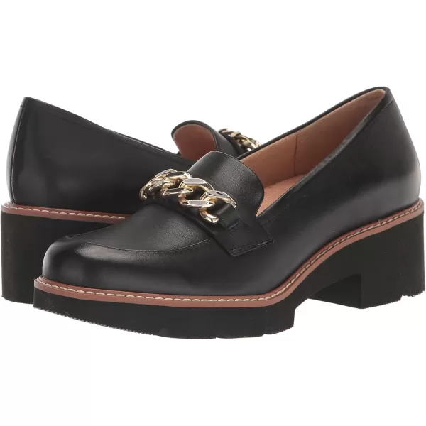 Naturalizer Women Desi Chain Detail Platform Lug Sole Heeled Loafer
