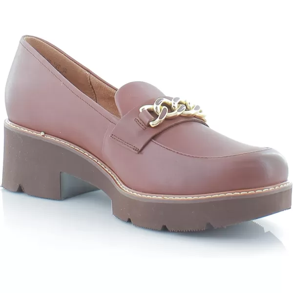 Naturalizer Women Desi Chain Detail Platform Lug Sole Heeled Loafer