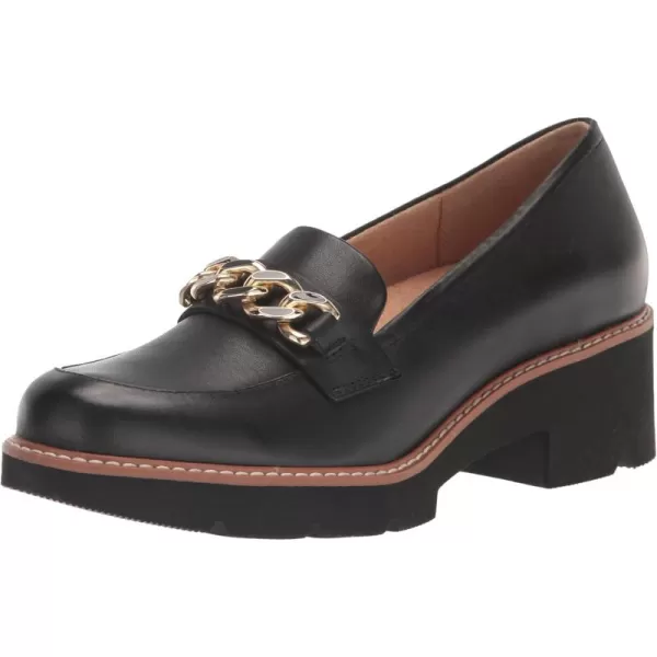 Naturalizer Women Desi Chain Detail Platform Lug Sole Heeled Loafer