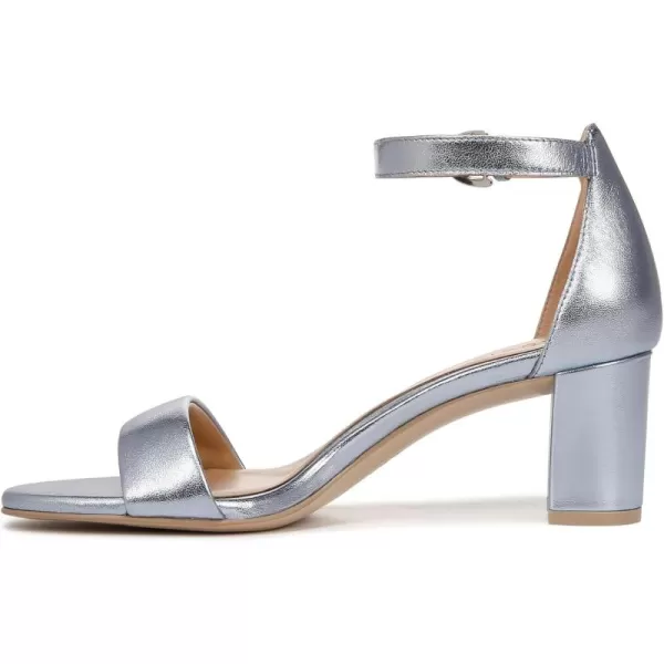 Light Blue Metallic Leather