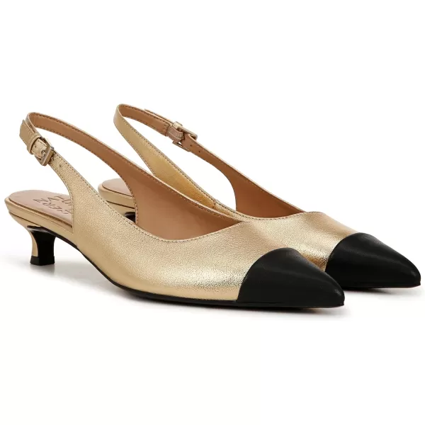 Naturalizer Womens Gazing Cap Toe Slingback Kitten Heel