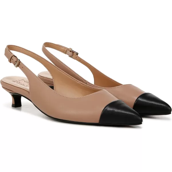 Naturalizer Womens Gazing Cap Toe Slingback Kitten Heel