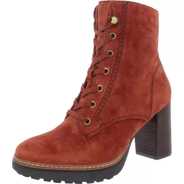 Naturalizer Women Callie Bootie Heeled Lace Up Boot