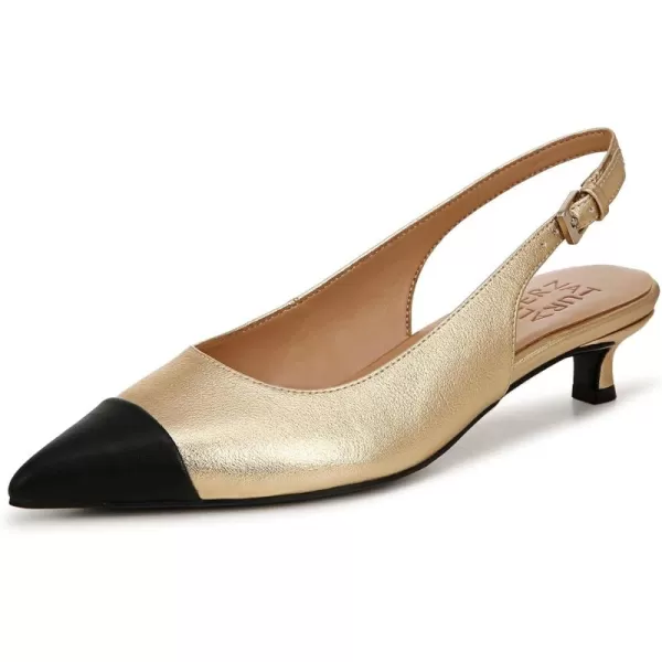 Naturalizer Womens Gazing Cap Toe Slingback Kitten Heel