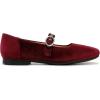 imageNaturalizer Womens Kelly Mary Jane FlatCab Sav Red Velvet