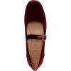 imageNaturalizer Womens Kelly Mary Jane FlatCab Sav Red Velvet