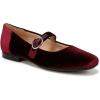 imageNaturalizer Womens Kelly Mary Jane FlatCab Sav Red Velvet