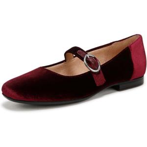 imageNaturalizer Womens Kelly Mary Jane FlatCab Sav Red Velvet