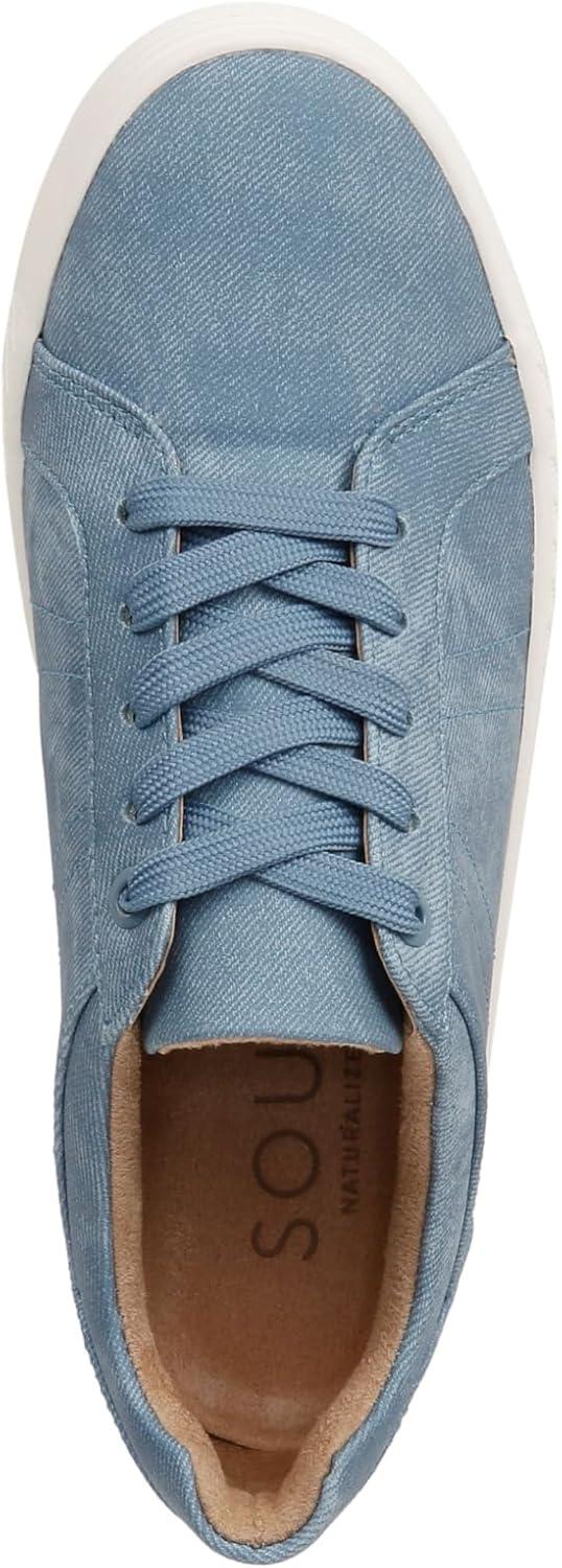 imageNaturalizer Soul Womens Neela LaceUp SneakerMid Blue Fabric