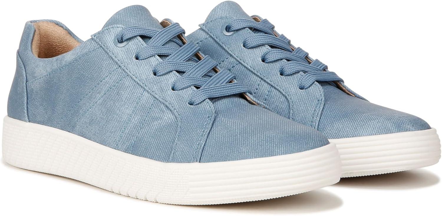 imageNaturalizer Soul Womens Neela LaceUp SneakerMid Blue Fabric
