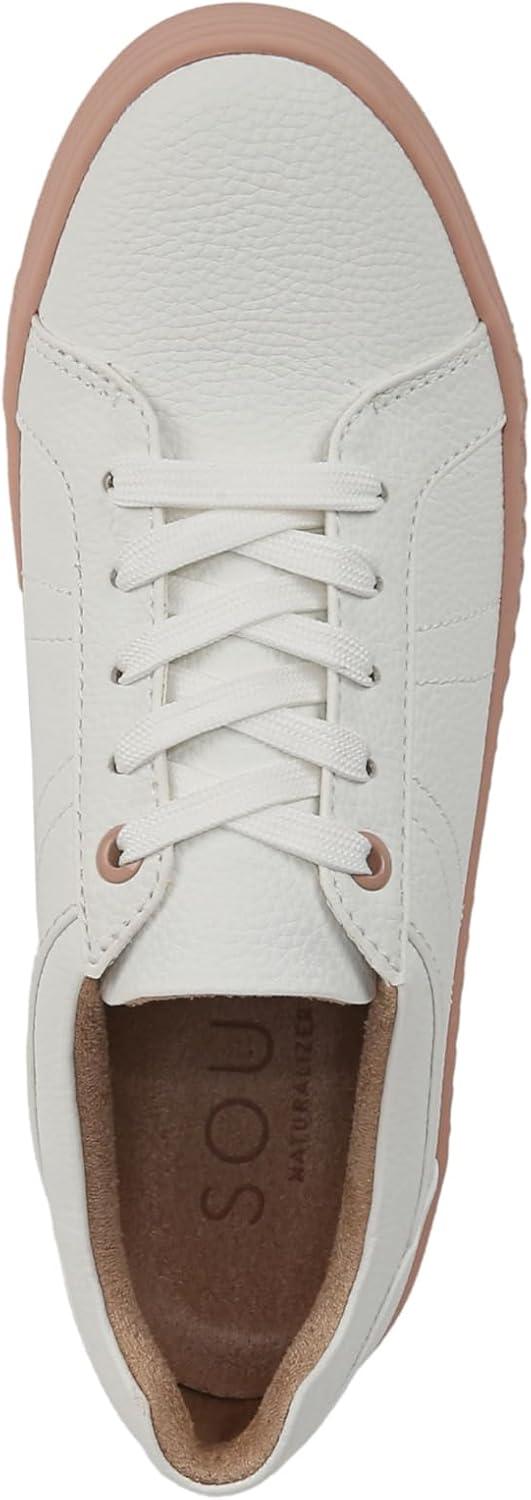 imageNaturalizer Soul Womens Neela LaceUp SneakerWhiteBlush Pink