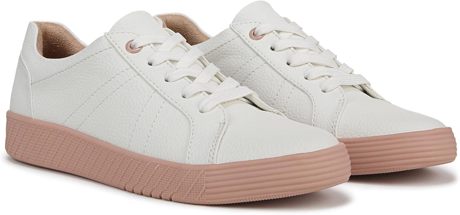 imageNaturalizer Soul Womens Neela LaceUp SneakerWhiteBlush Pink