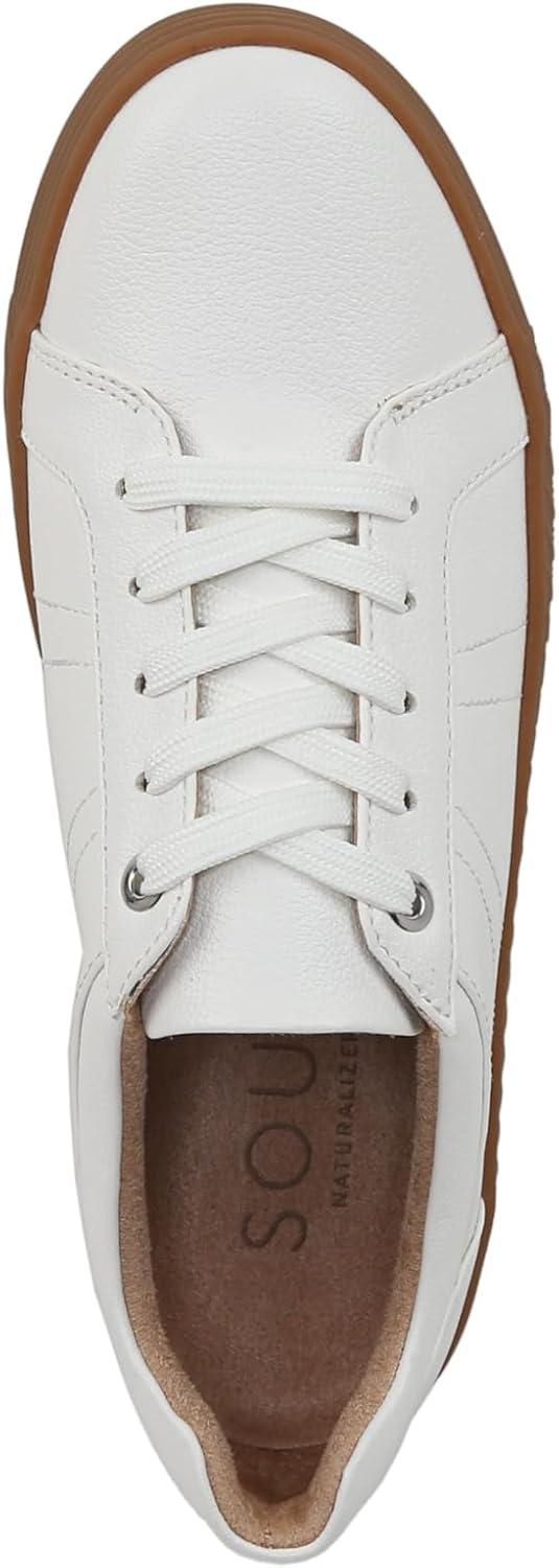 imageNaturalizer Soul Womens Neela LaceUp SneakerWhiteTan Bottom