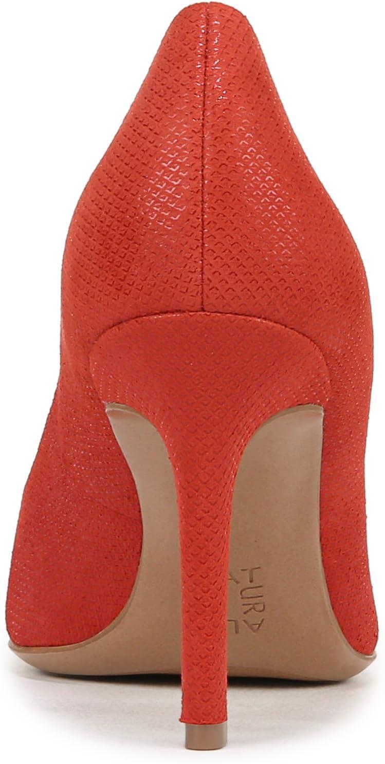 imageNaturalizer Womens Anna Pointed Toe High Heel PumpRed Suede Textured