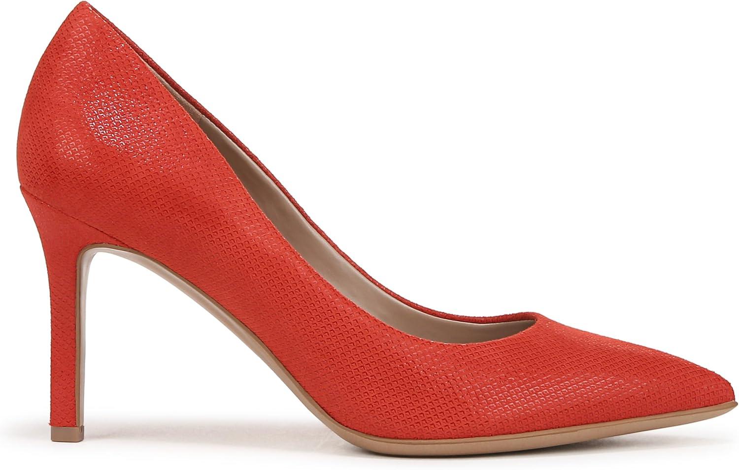 imageNaturalizer Womens Anna Pointed Toe High Heel PumpRed Suede Textured