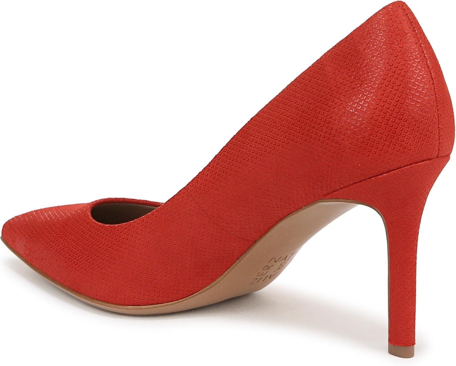 imageNaturalizer Womens Anna Pointed Toe High Heel PumpRed Suede Textured