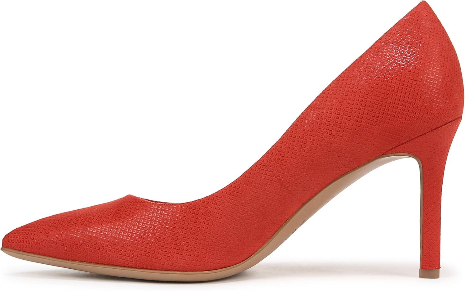 imageNaturalizer Womens Anna Pointed Toe High Heel PumpRed Suede Textured