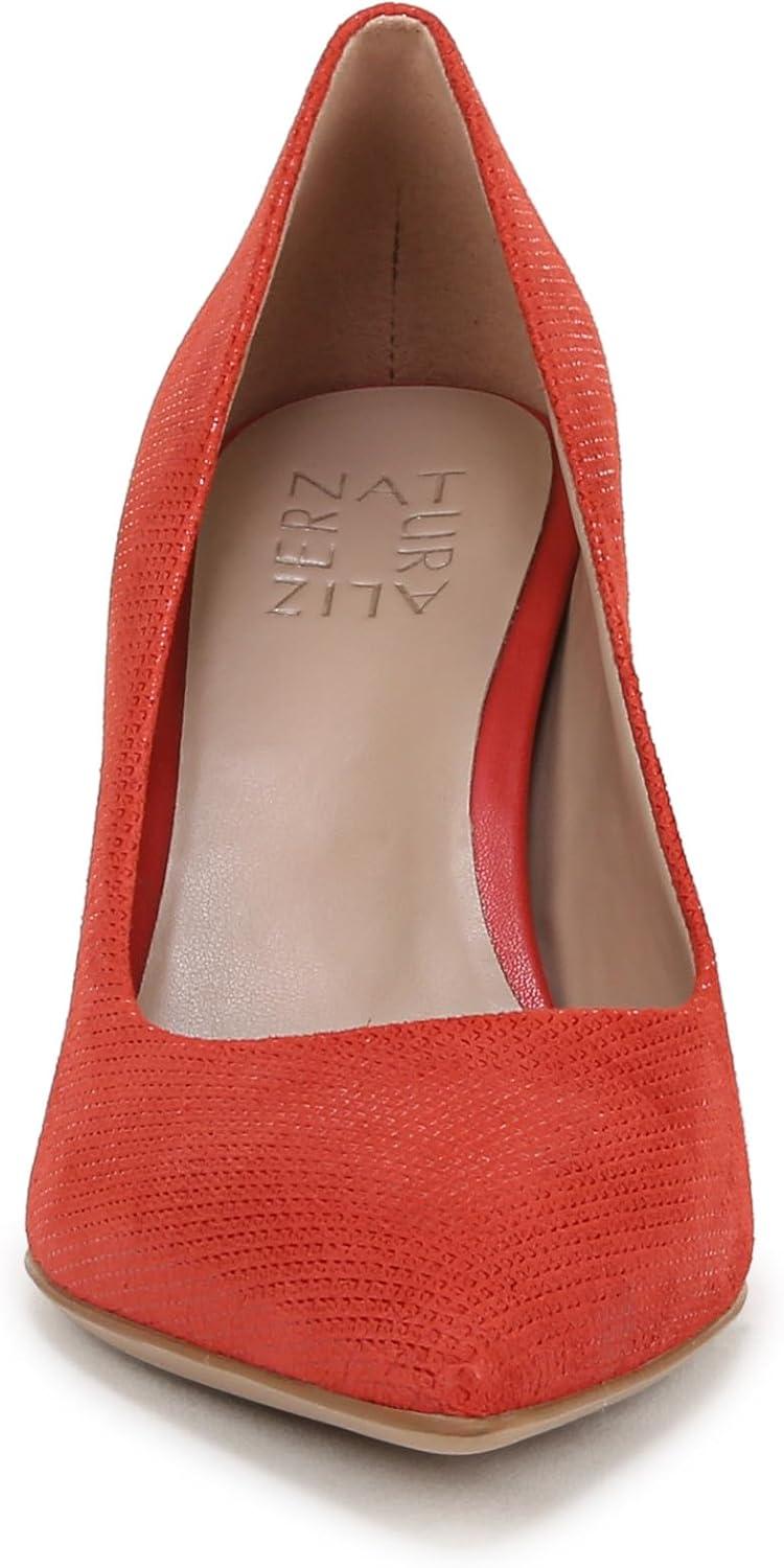 imageNaturalizer Womens Anna Pointed Toe High Heel PumpRed Suede Textured