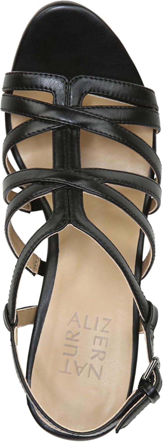 imageNaturalizer Womens Baylor Strappy High Heel SandalBlack Smooth